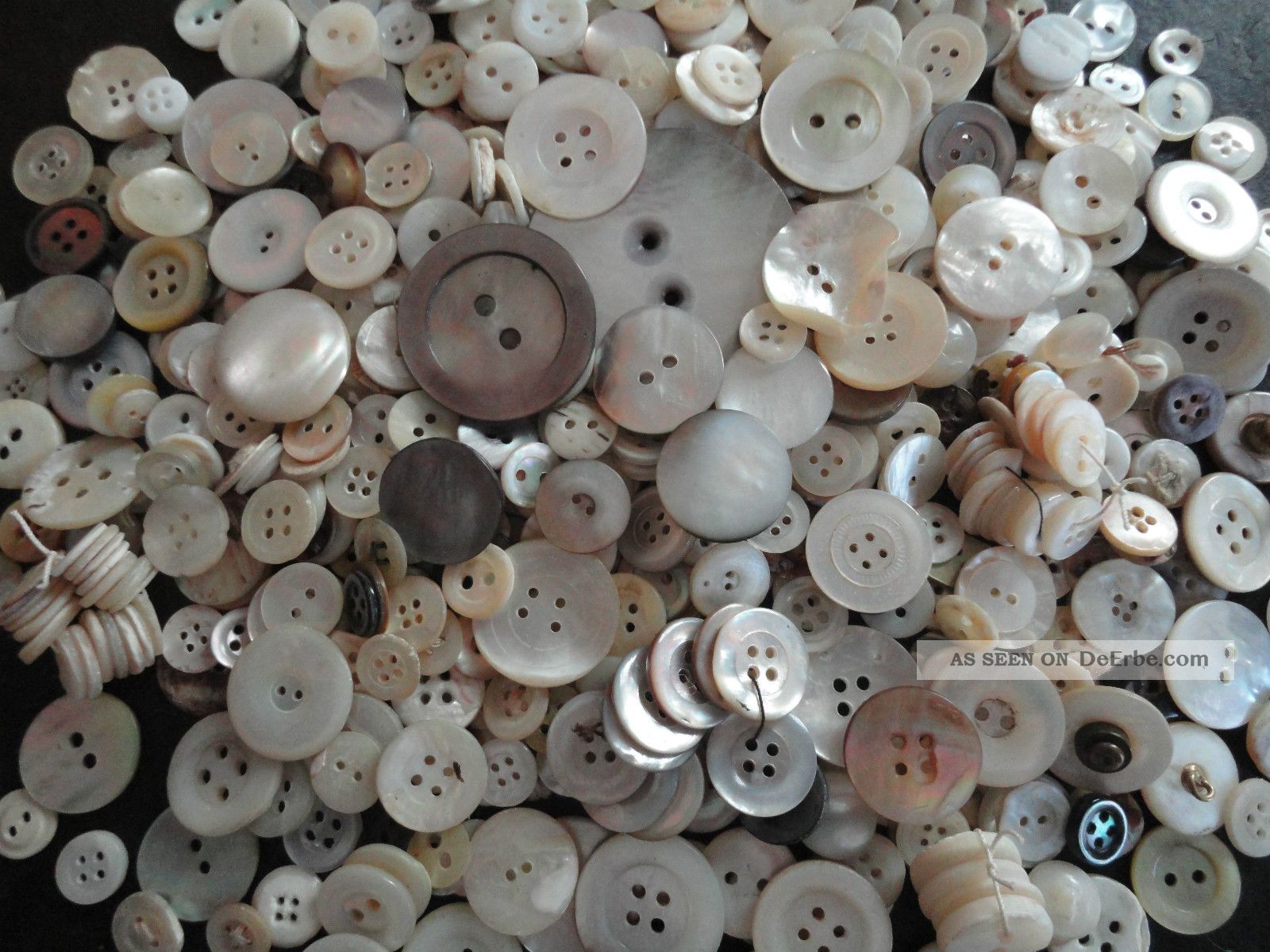 Konvolut Vintage Perlmuttknöpfe 300g