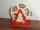 Mechanisches Riesenrad Zum Aufziehen Mit MÜnzeinwurf Blechspielzeug Roman Ju Original, gefertigt 1945-1970 Bild 2