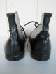 Alte Antike Reichsadler Schwarze Kinderschuhe Kinderstiefel Schuhe Stiefel Ovp Original, gefertigt vor 1970 Bild 4