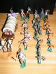 Timpo Toys - Konvolut Kreuzrittern - Rittern - Planwagen Und Indianern Circa 29 Figur Gefertigt nach 1945 Bild 3