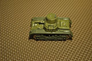 Gama Panzer Tank Uhrwerkantrieb 50er Jahre Spielzeug Bild