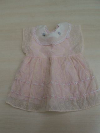 Altes Kleid,  Rosa Mit Unterrock Für Ca.  49cm Puppe Bild