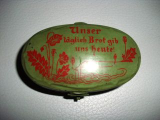 Jugendstil Brotdose,  Blech Um 1900 Für Uralte Puppenküche - Unser Täglich Brot Bild