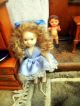 Alte Antike Puppenstube Mit Möbel Puppen Einrichtung Küche Wohnzimmer Erker Puppenstuben & -häuser Bild 7