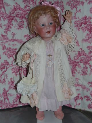 Große Französische Porzellankopf Puppe Jumeau Sfbj 251 Paris 12 Körp.  Floresta Bild
