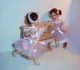 2 Tänzerinnen Am Klavier Fürs Puppenhaus 1:12 Nostalgieware, nach 1970 Bild 1