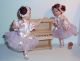 2 Tänzerinnen Am Klavier Fürs Puppenhaus 1:12 Nostalgieware, nach 1970 Bild 3