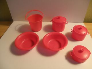 Geschirr Plastik Miniatur Für Die Puppenstube (ddr) Bild