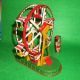 Großes Riesenrad Gondeln Federwerk Blechspielzeug Blech Karussell Tin Toy Kirmes Gefertigt nach 1970 Bild 1