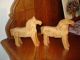 2 Pferde Aus Dem Grödnertal. ,  Holz Geschnitzt,  Um 1910,  Selten. Holzspielzeug Bild 3