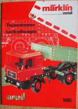 Märklin Metall Anleitungsbuch 1085 Lastkraftwagen Bild