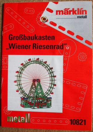 Märklin Metall Anleitungsbuch 10821 Wiener Riesenrad Bild