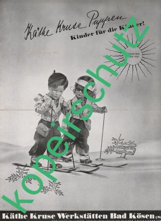 Originaler Prospekt,  Käthe Kruse Kinder Für Die Kinder Grand Prix Paris 1937 Bild