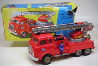 Gama Henschel Feuerwehr Leiterwagen Mit Originalschachtel Bild