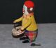 Schuco Solisto Tanzfigur Clown Mit Trommel,  Uhrwerk Ok,  11,  5 Cm Original, gefertigt 1945-1970 Bild 6