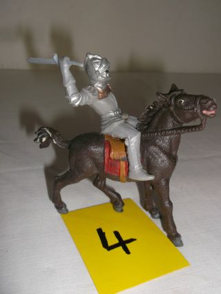 Ritter Mit Schwert Auf Pferd 4,  Ddr - Spielzeug,  Altertum Bild