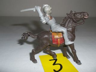 Ritter Mit Schwert Auf Pferd 3,  Ddr - Spielzeug,  Mittelalter Bild