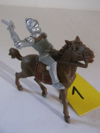 Ritter Mit Schwert Auf Pferd 1,  Ddr - Spielzeug,  Mittelalter Bild