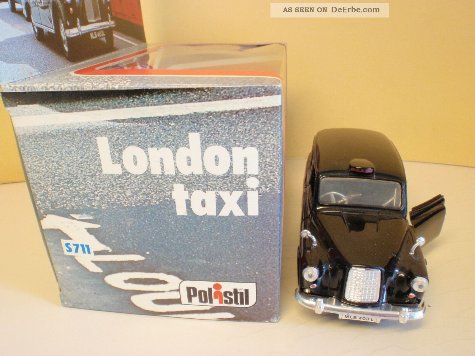 Modèle Réduit Austin London Taxi Polistil 1/25 - Métal, Noir, Occasion