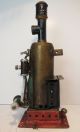 Uralte Dampfmaschine Märklin Mit Stehendem Kessel Gefertigt vor 1945 Bild 2