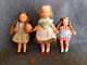 3 Hübsche Puppen Für Puppenstube Aus Masse Mit Haaren, Original, gefertigt vor 1970 Bild 4