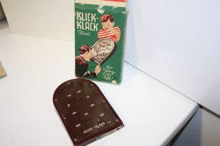 Klick - Klack,  Geschicklichkeitsspiel,  Bakelitt,  Ovp,  1945,  Us - Zone Germany Bild