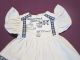 Schöne ältere Puppenkleidung - Schönes Kleid Aus Leinen Nostalgieware, nach 1970 Bild 1