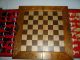 Schachspiel Asiatisch Aus Holz Schachbrett Handgeschnitzt, Gefertigt nach 1945 Bild 1