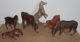 Pferde,  6 Stück,  Elastolin,  Rar,  Natur,  Figur,  Tiere Elastolin & Lineol Bild 2