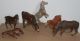 Pferde,  6 Stück,  Elastolin,  Rar,  Natur,  Figur,  Tiere Elastolin & Lineol Bild 3