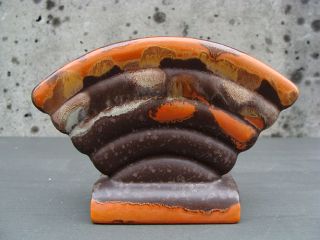 Art Deco Bauhaus Keramik Serviettenhalter 70s Gernan Pottery Bild