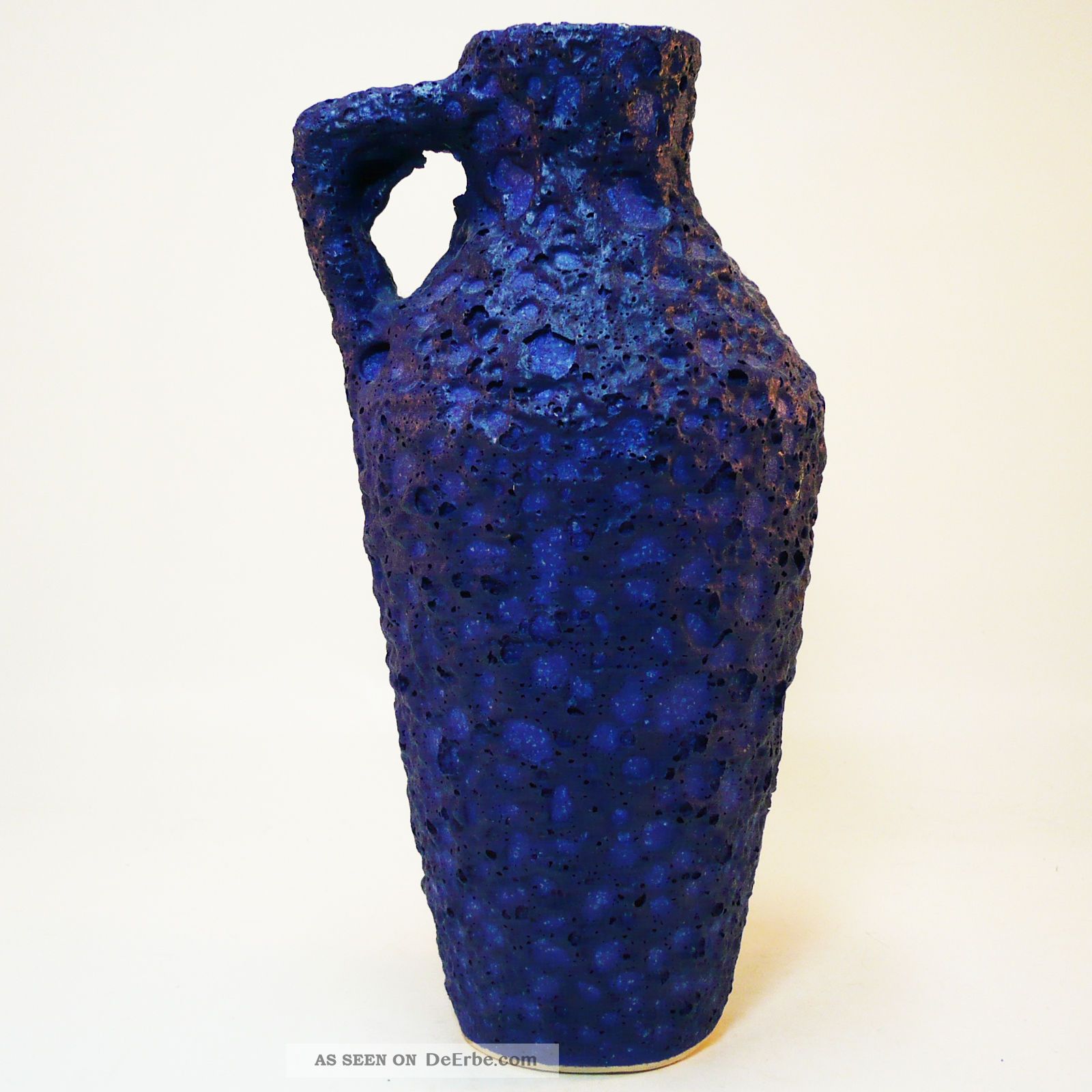 Fat Lava Vase • Silberdistel • West German Pottery • Yves Klein Blau 1960-1969 Bild