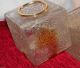 Ice Glas Cube Deckenlampe Messing Leuchte 60er Jahre 1970-1979 Bild 2