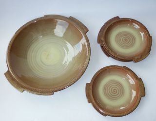 Rar Art Deco Bauhaus Delius Hamelner Keramik Hameln 5 Schalen Ceramic Bowls Bild