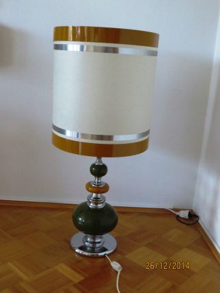 Imposante Stehlampe,  Kunststoff/metall,  Orig.  70er Jahre,  Space Age Bild