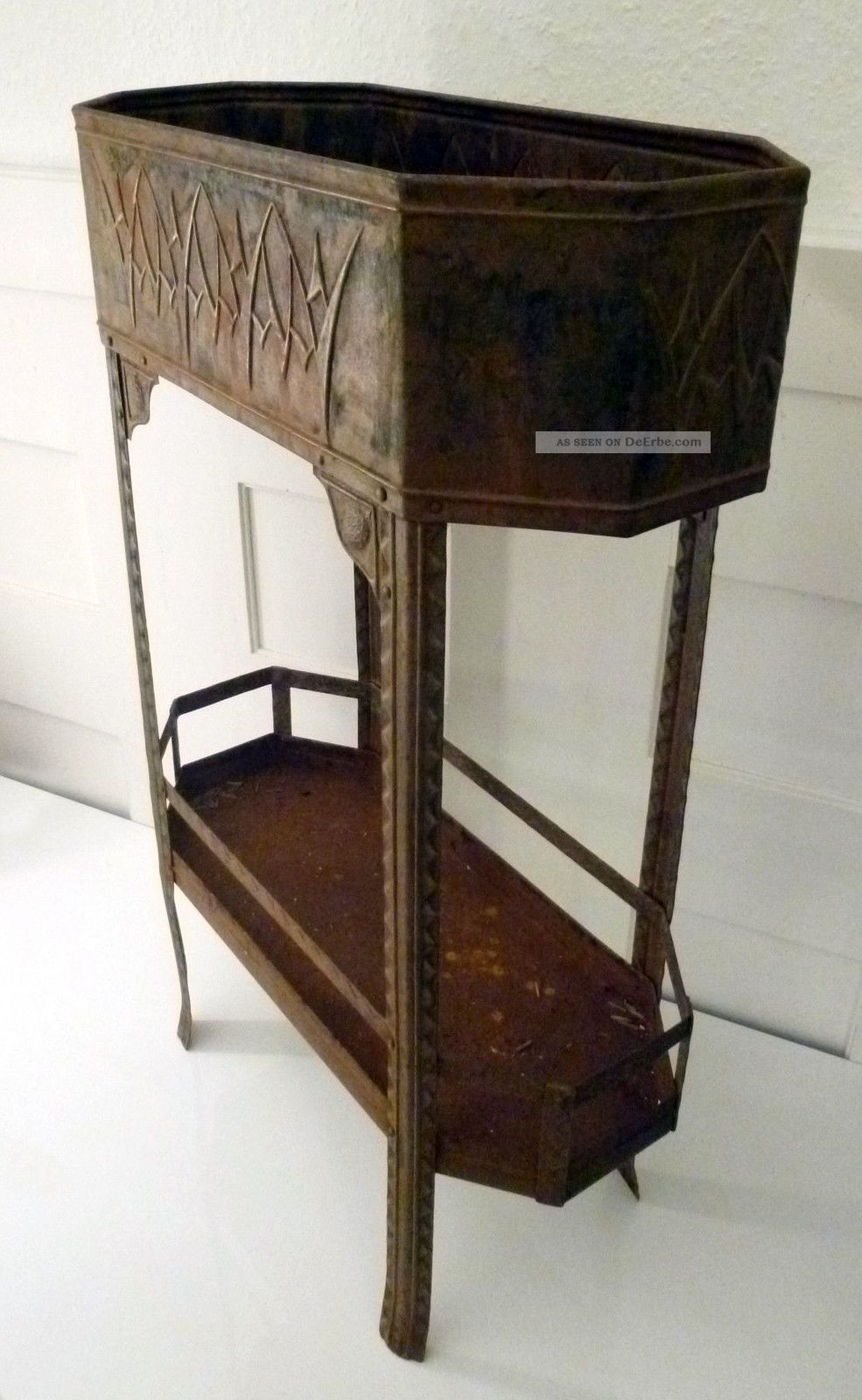 Jugendstil Blumenständer, Metall, Frankreich Um 1900