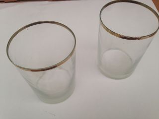 2 Teegläser Mit Goldrand Für Alte Russische Teeglashalter ø 6,  5cm,  Höhe 10,  5cm Bild