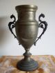Antiker Jugendstil Metall Pokal Vase Amphore Griffe Drachen Floral Verziert 1890-1919, Jugendstil Bild 5