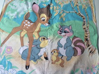 Walt Disney Bettwäsche Bambi 70er Jahre Vintage Stoff Graziela Dawanda 135x200 Bild