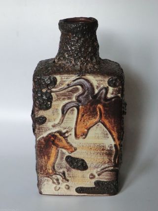 Scheurich Keramik Fat Lava Vase Montignac 70er Jahre Design 281 - 30 Bild