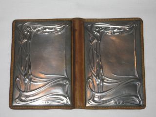 GebrÜder KÜhn 800er Silber Jugendstil Brieftasche 1900 1910 Art Nouveau Silver Bild