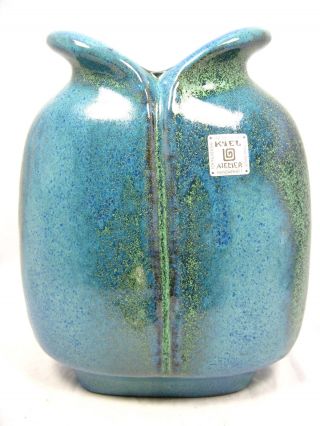 Seltene Carstens Keramik Vase Kiel Atelier Gemeinschaft TÖnnieshof 20 Cm Bild