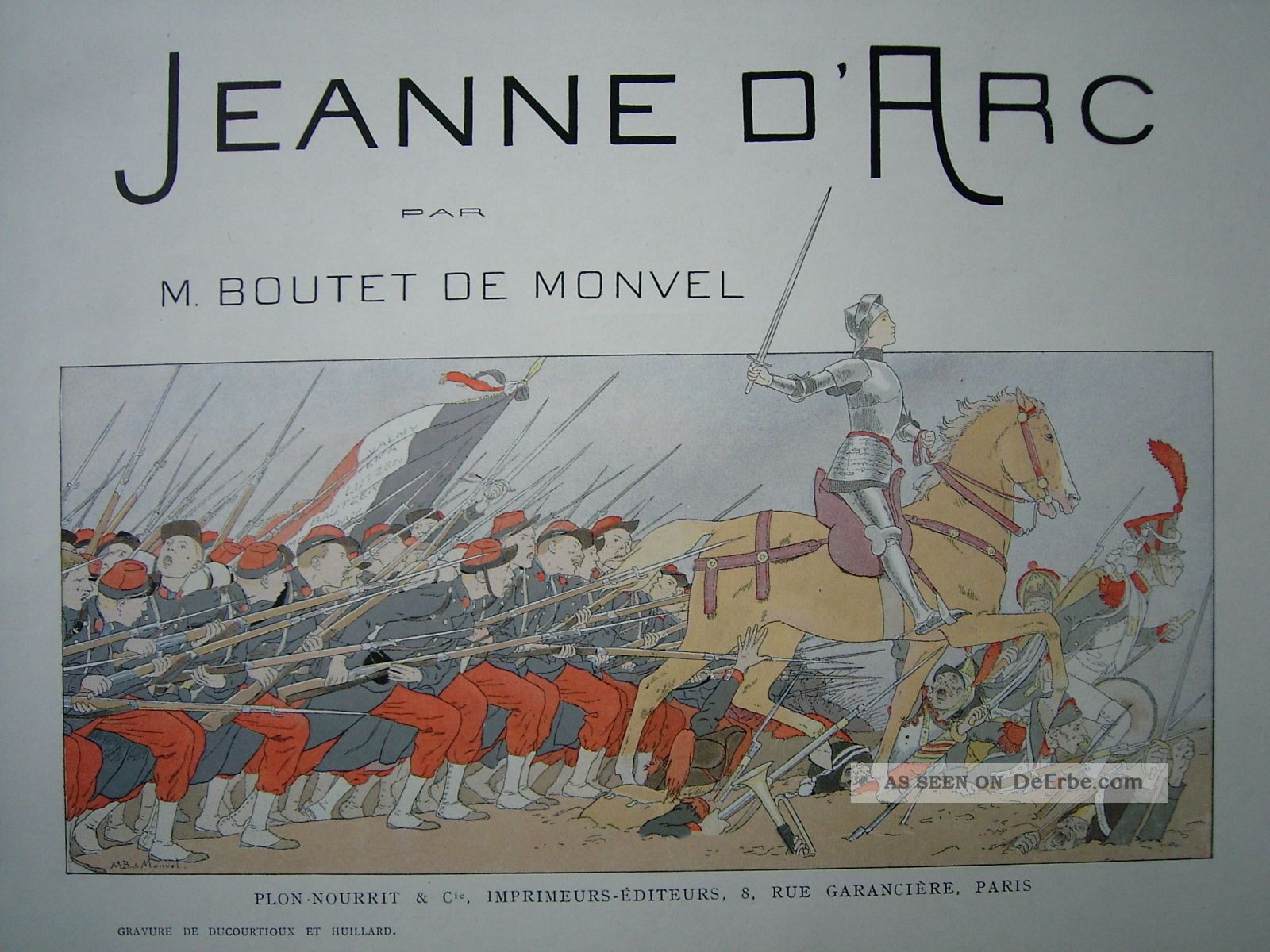 Jeanne D`arc Par M.  Boutet De Monvel.  1896.  Meisterwerk Des Jugendstil Bibliophilie & Buchkunst Bild