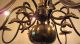 Kronleuchter Luster Deckenlampe Hänge Lampe Messing 8 Flammig Drachen Bauhaus Antike Originale vor 1945 Bild 4