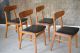 (4) 60er Teak StÜhle EsszimmerstÜhle Danish Design 60s Dining Chairs Wegner ära 1960-1969 Bild 4