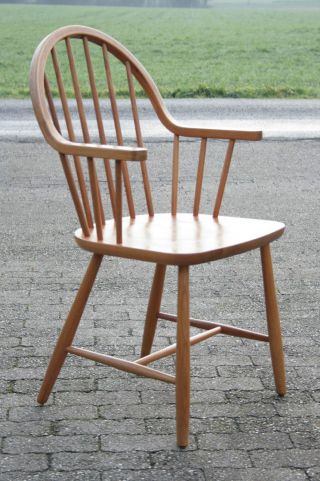 Teak Stuhl Desk Chair Schreibtischstuhl 50er 60er Jahre Mid Century Danish Oak Bild