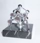 Briefbeschwerer Atomium Metall Skulptur Marmorsockel Art Deco 1950er Jahre Gefertigt nach 1945 Bild 1