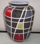 Schlossberg Keramik Vase 50er Jahre Dekor Kuba Liesel Spornhauer 1950-1959 Bild 2