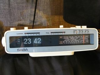 Design Saba Radio Clock Automatic H Klappzahlenwecker Flip Clock Radiouhr Bild