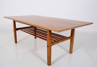 Teak 60er Coffee Table Danish Design Couchtisch Tisch Table 60s A 60 Tavolo Bild